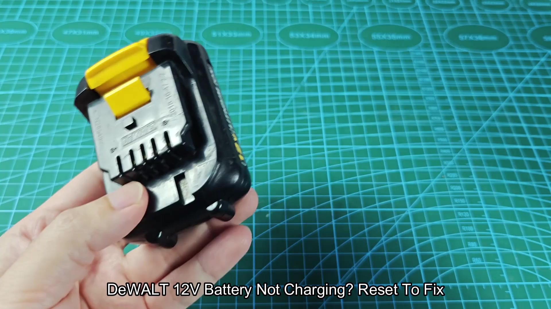 DeWALT and Makita 12V batteries side-by-side