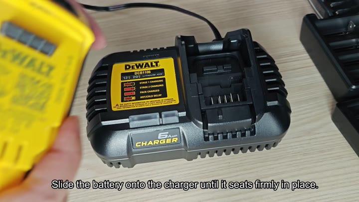 DeWalt DCB1100 charger charging stages