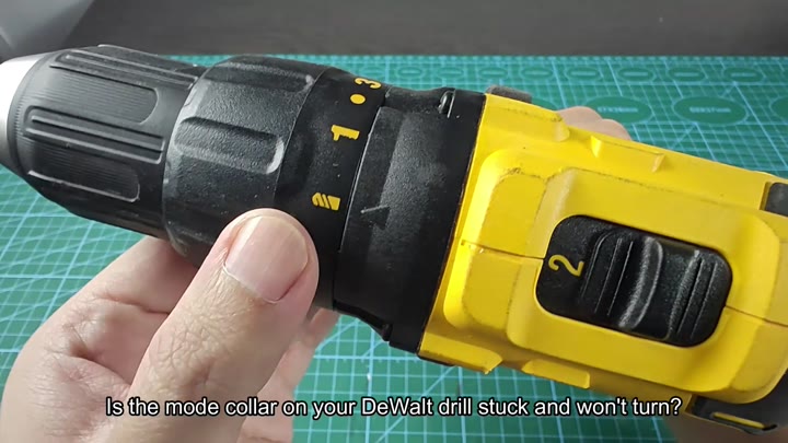 DeWalt drill mode collar stuck DeWalt drill mode collar stuck