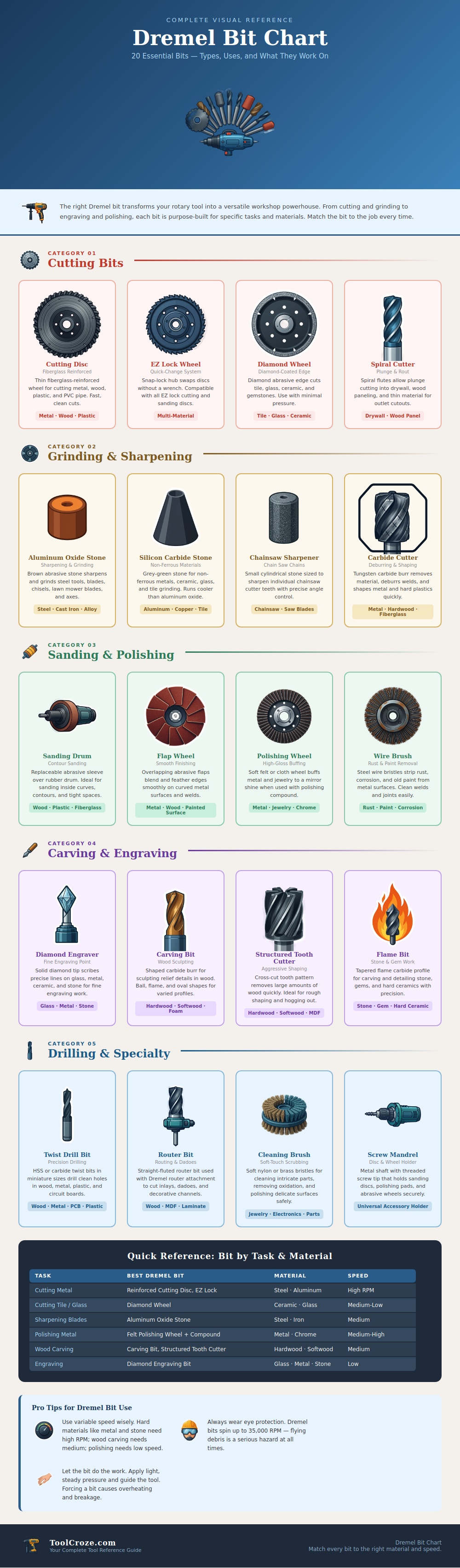Dremel Bit Chart