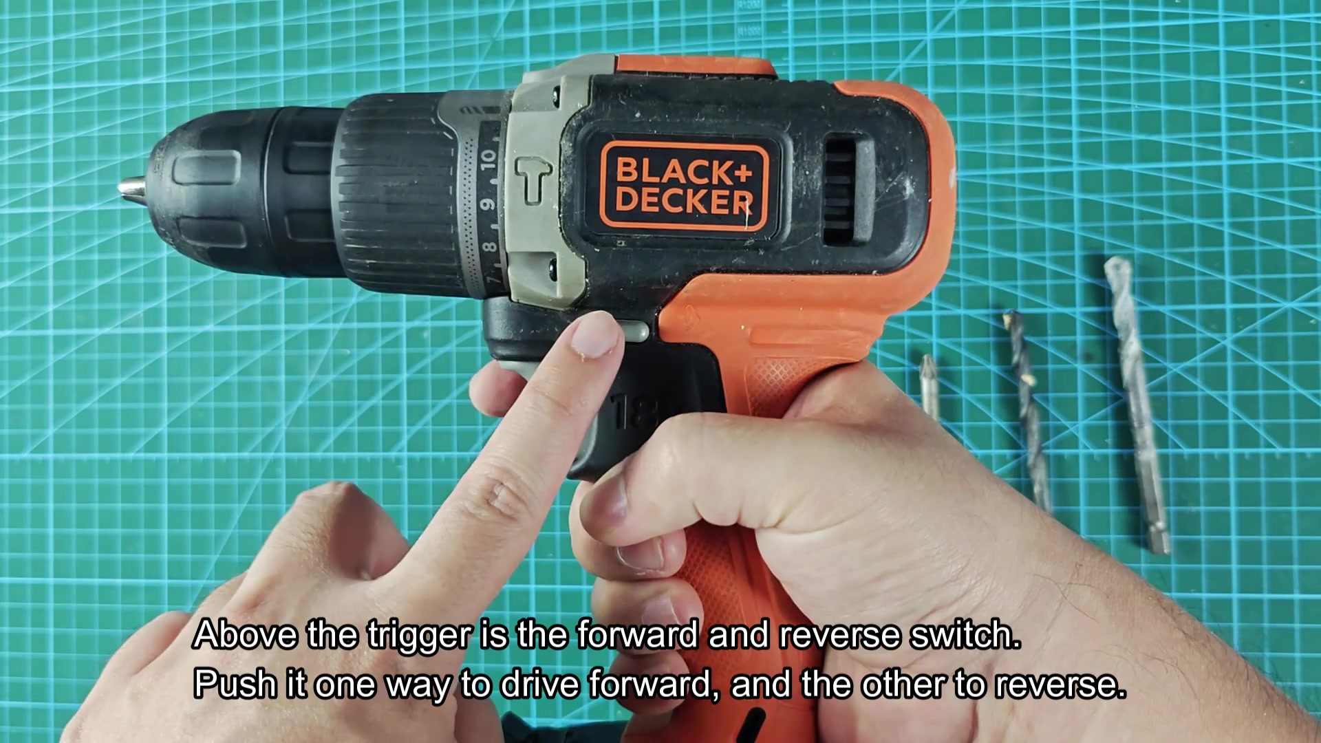 Forward and reverse switch location