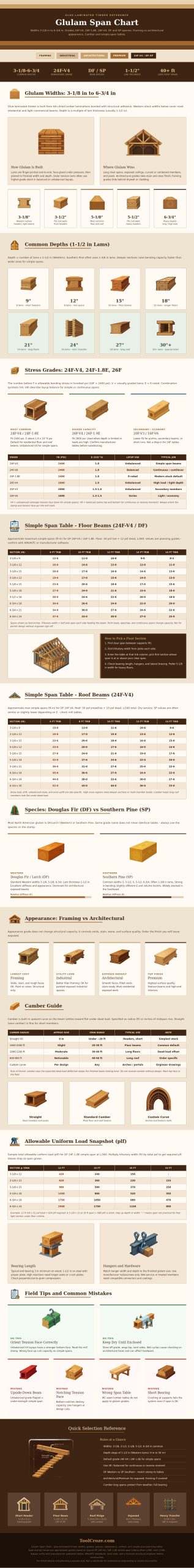 Glulam Span Chart