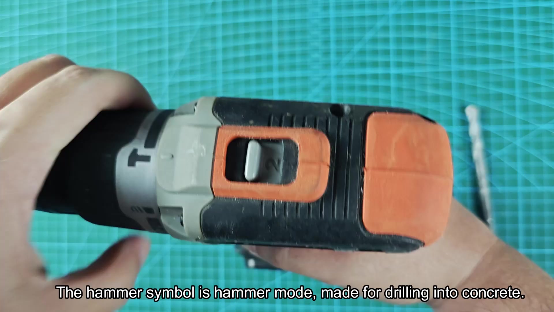 Hammer mode for drilling concrete