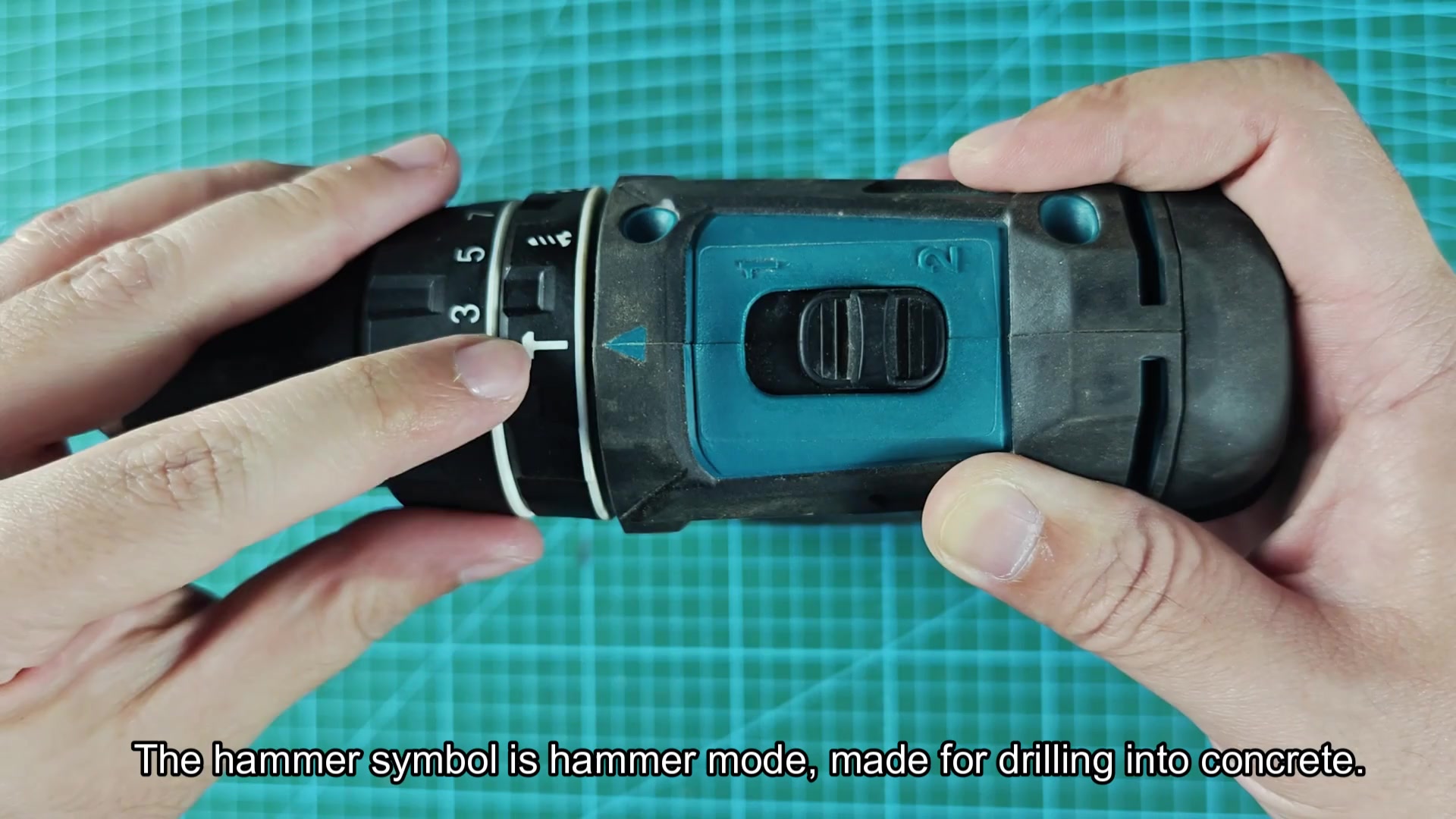 Hammer mode symbol for concrete drilling Hammer mode symbol for concrete drilling
