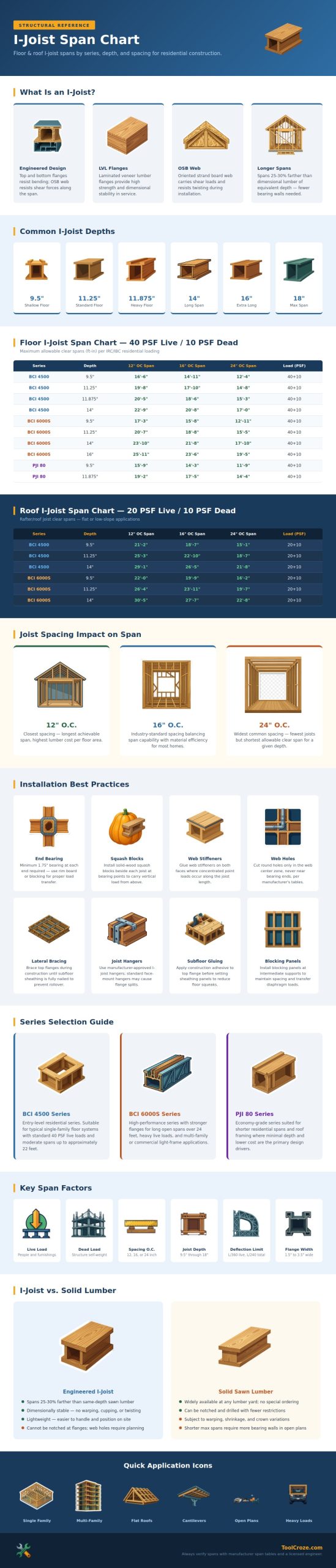 I Joist Span Chart