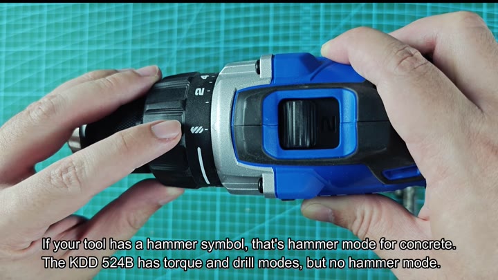 Identify drill and hammer modes