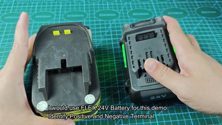 Identifying positive and negative terminals