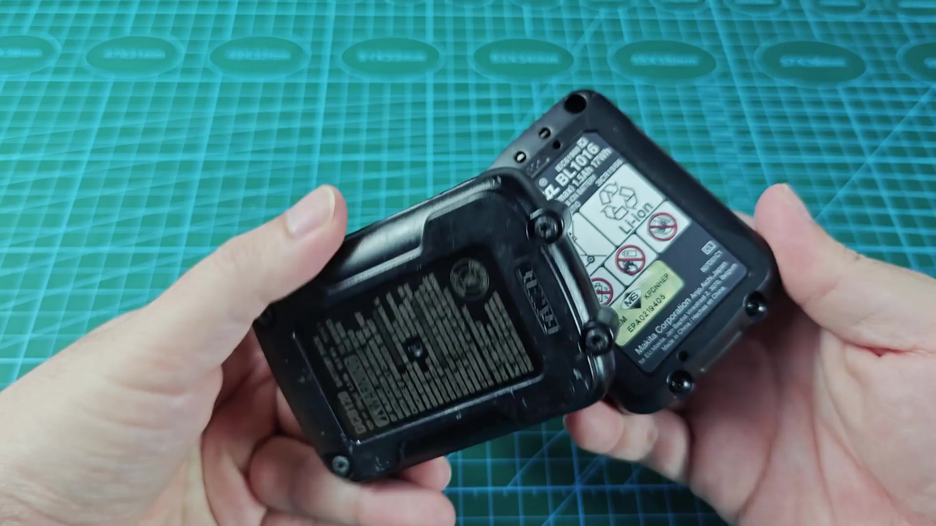 Inspecting DeWALT battery serial numbers