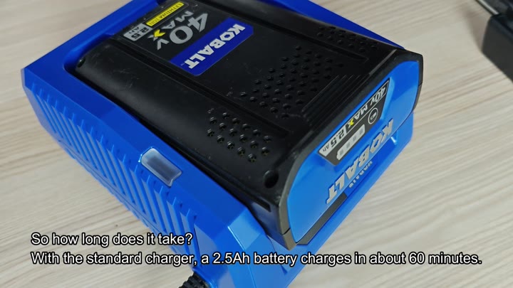 Kobalt 2.5Ah charging in 60 minutes