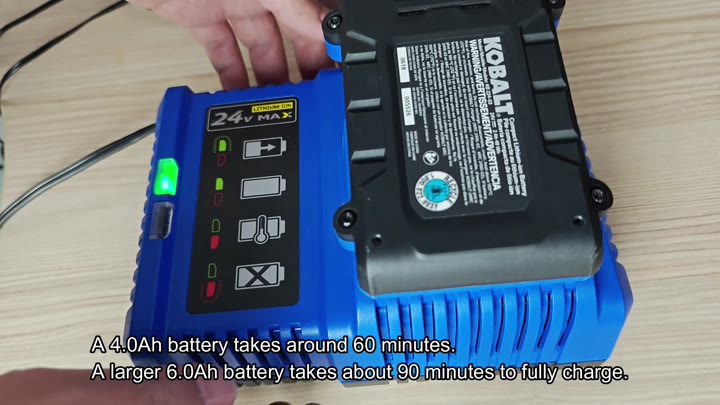 Kobalt battery charging times explained