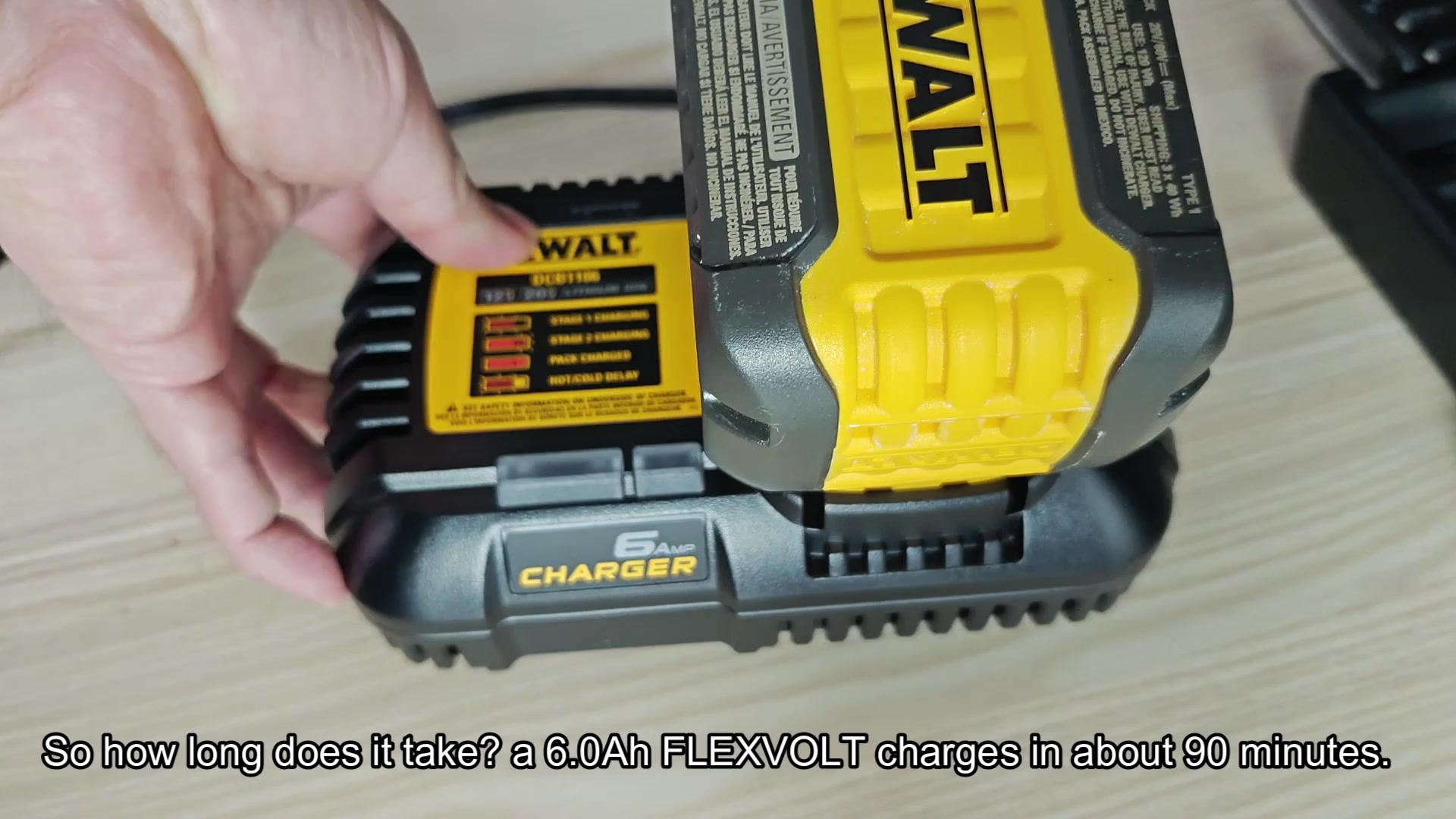 Larger batteries take up to two hours Larger batteries take up to two hours