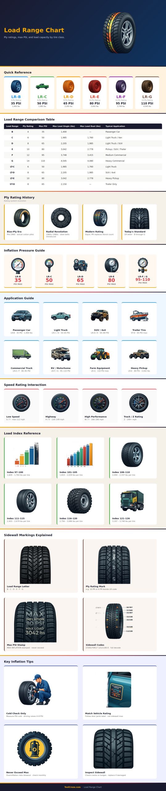 Load Range Chart