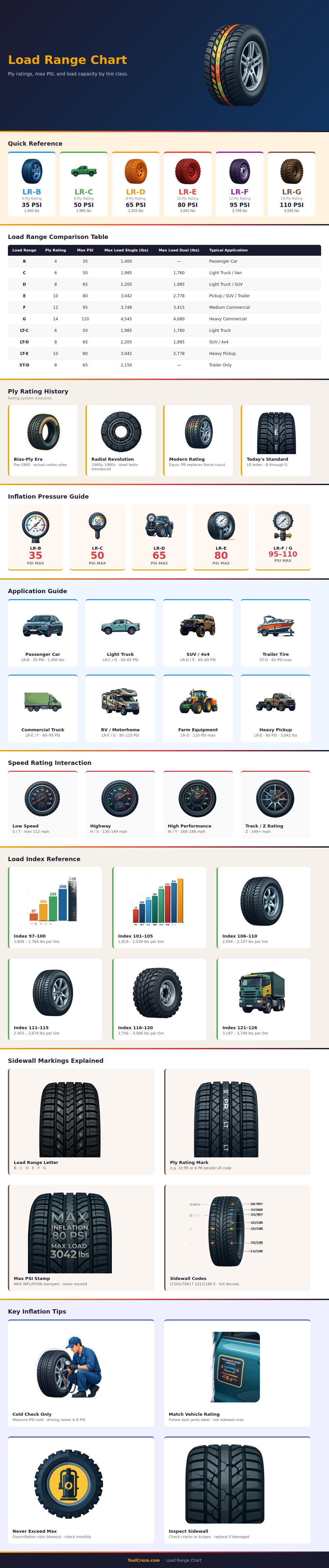Load Range Chart