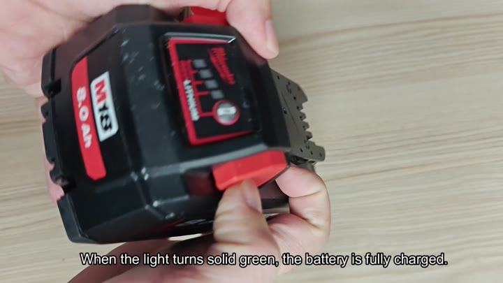 M18 5.0Ah battery charging status