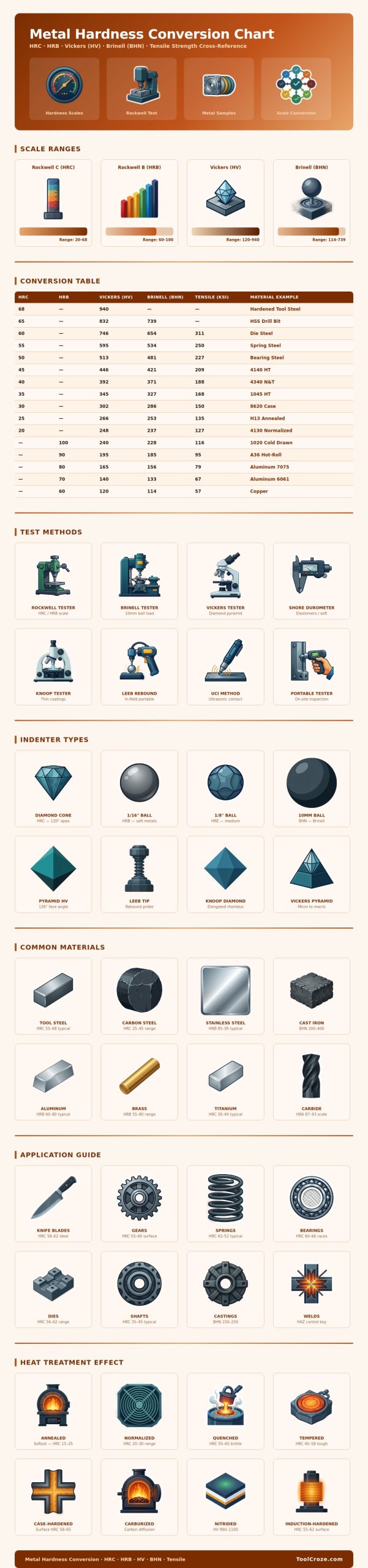 Metal Hardness Conversion Chart