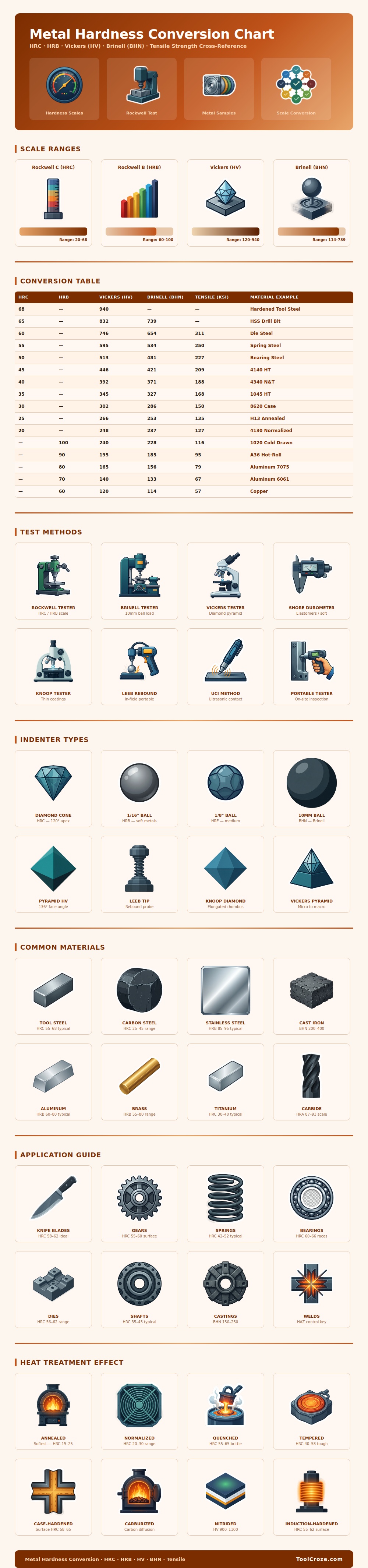 Metal Hardness Conversion Chart