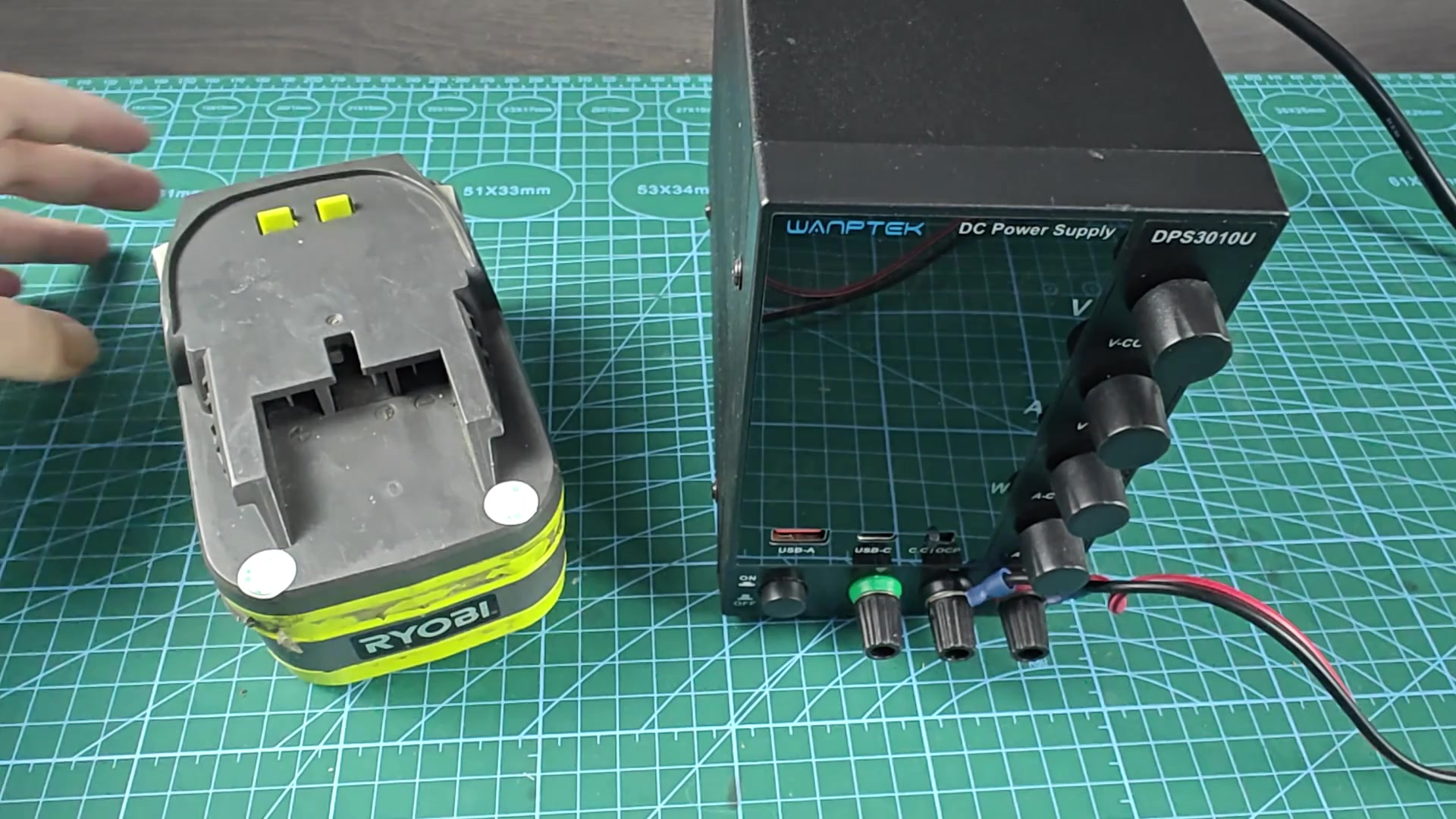 OP242 battery model number label close-up