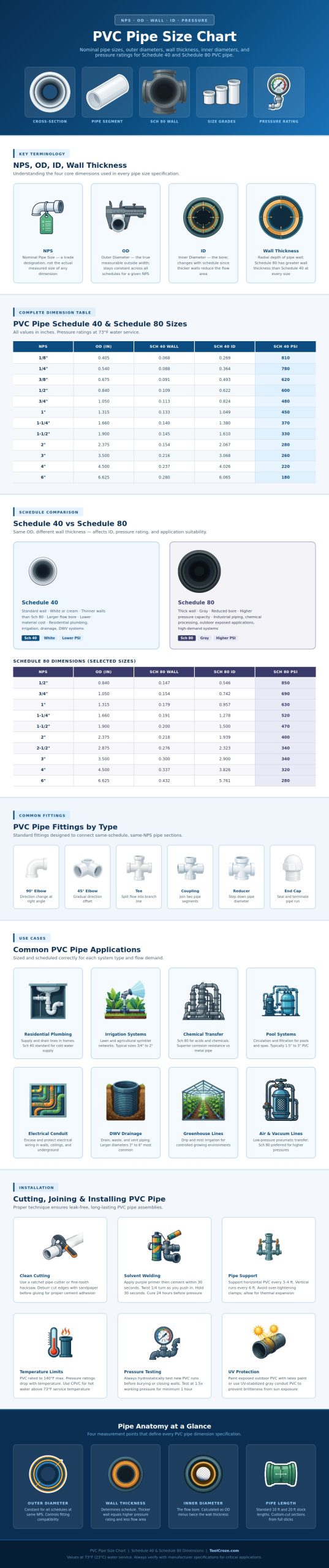 Pvc Pipe Size Chart