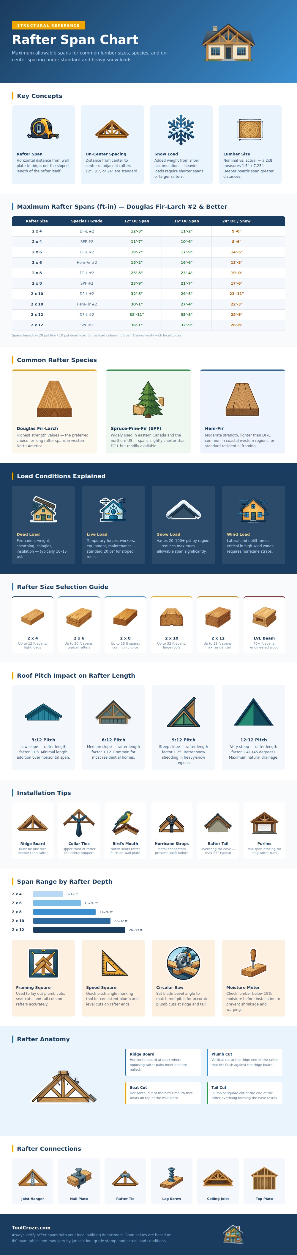 Rafter Span Chart