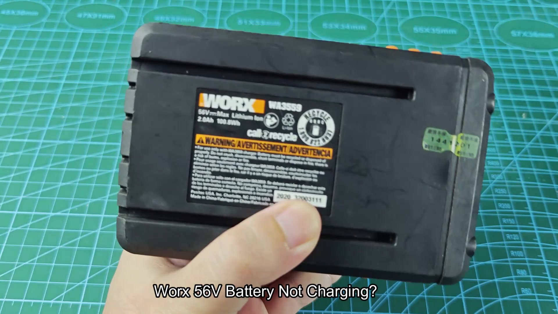 Reviving a Dead Worx 56v Battery With a Reset