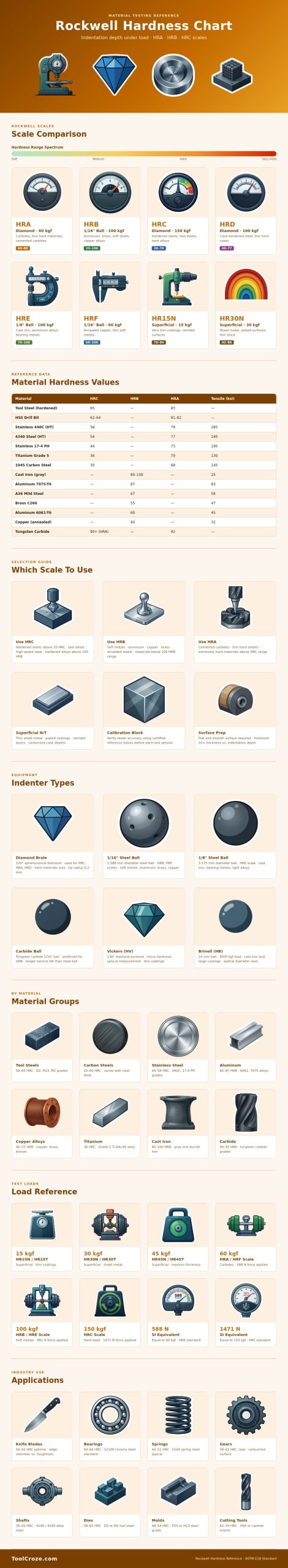 Rockwell Hardness Chart