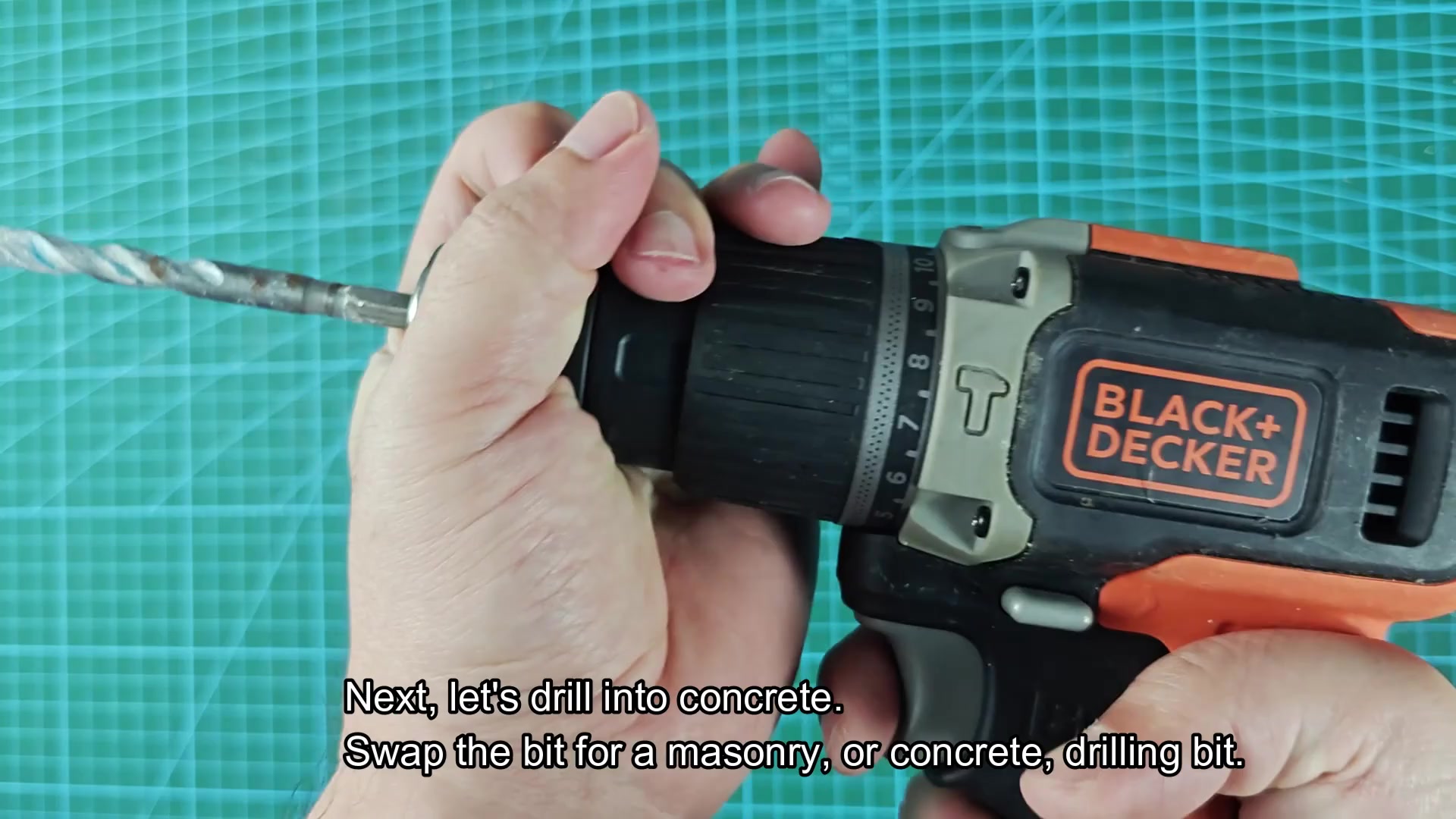 Set collar to hammer mode