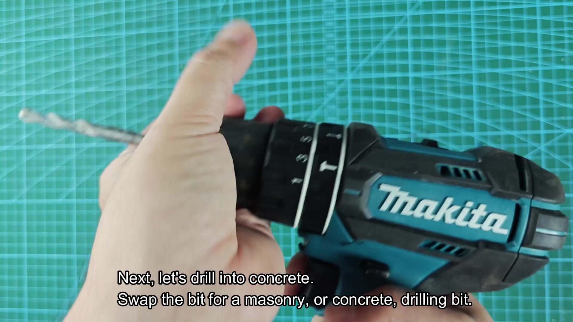 Setting collar to hammer mode Setting collar to hammer mode