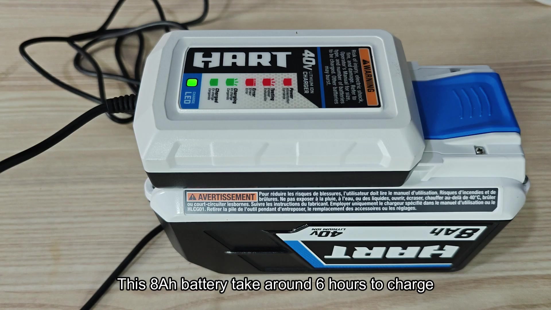 Solid green light shows fully charged Solid green light shows fully charged