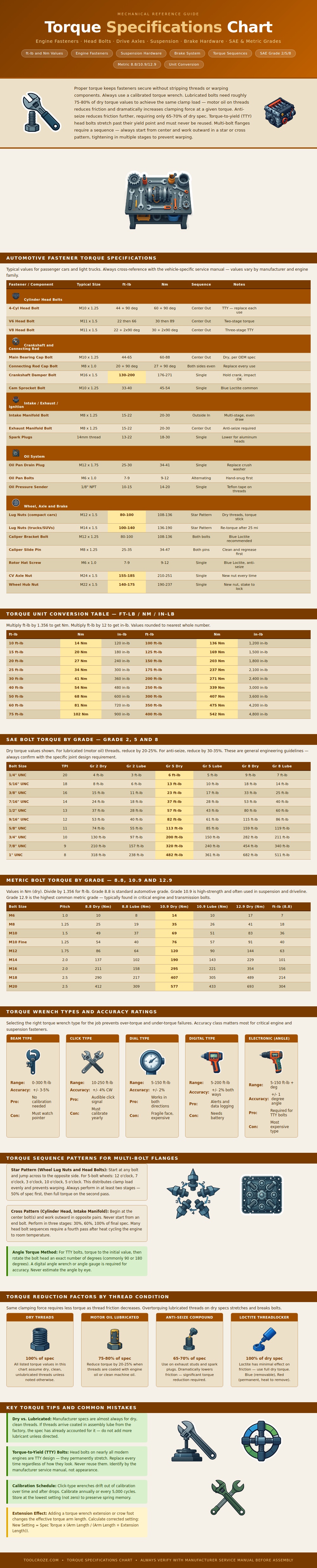 Torque Specifications Chart