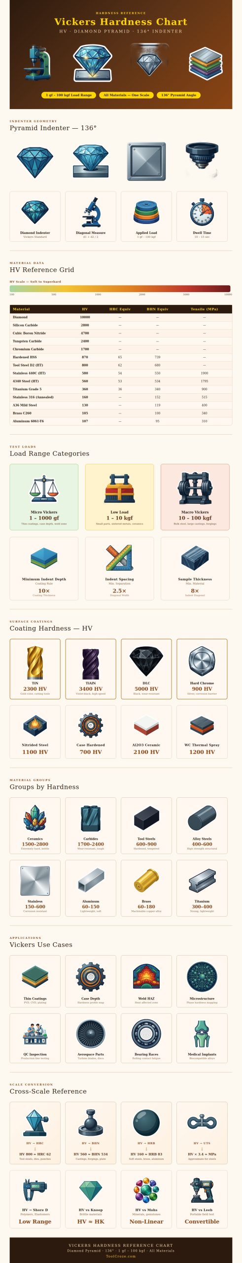 Vickers Hardness Chart