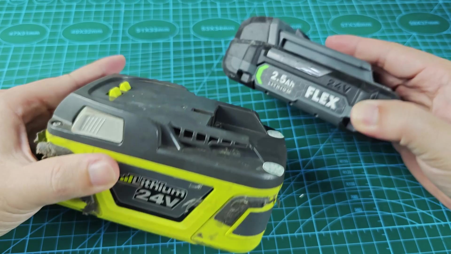 WANPTEK power supply next to Ryobi battery