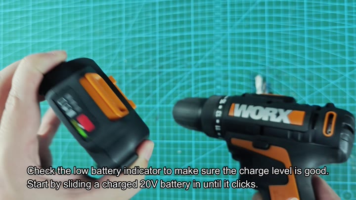 Worx 20V battery indicator lights Worx 20V battery indicator lights