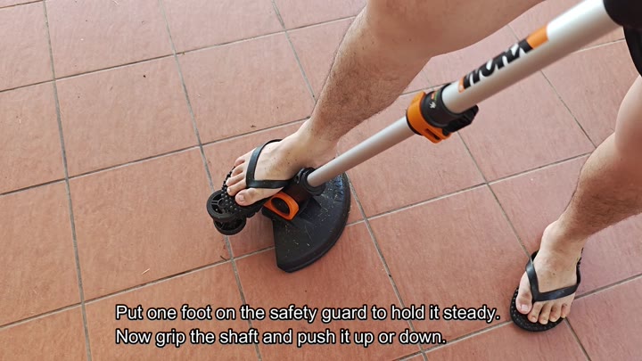 Adjusting the Head Angle on a Worx Gt Trimmer