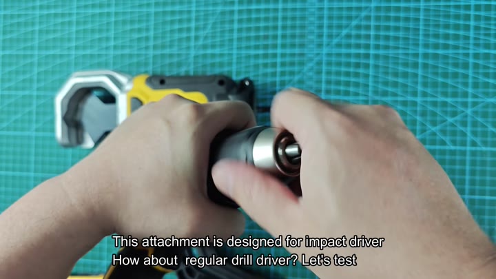 Attaching accessory to power drill tool Attaching accessory to power drill tool