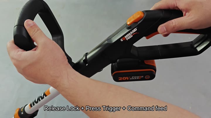 Command feed trimmer with 20V battery Command feed trimmer with 20V battery