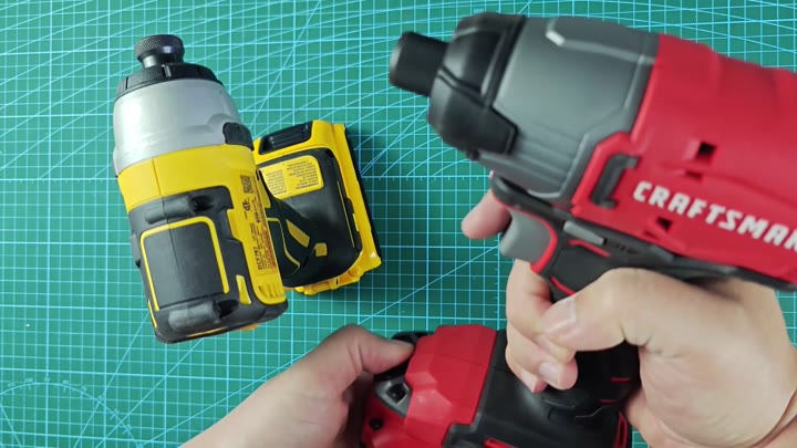 DeWalt and Craftsman tools shown together DeWalt and Craftsman tools shown together