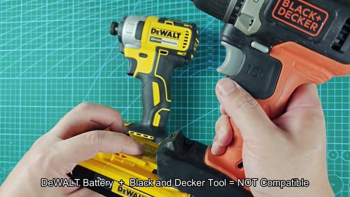 DeWalt battery fails to fit tool DeWalt battery fails to fit tool