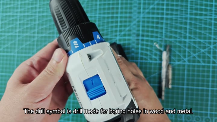 Drill mode for boring holes in wood Drill mode for boring holes in wood
