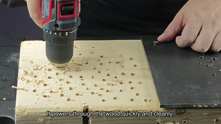 Drilling cleanly through light-colored wood Drilling cleanly through light-colored wood