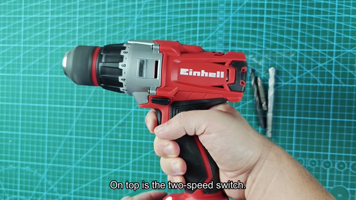 Einhell cordless drill with two-speed switch Einhell cordless drill with two-speed switch