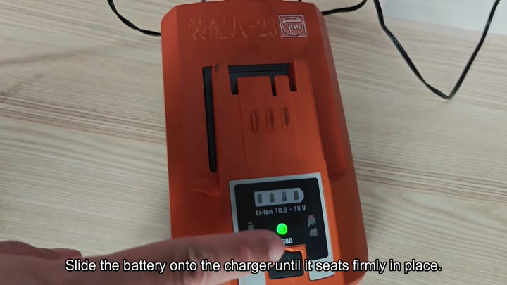 Fein charger display showing status Fein charger display showing status