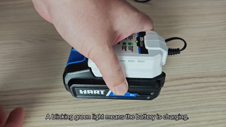 Hart 20v Battery Charge Times and What the Lights Mean