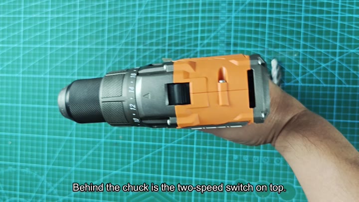 Locate the two-speed switch on top Locate the two-speed switch on top
