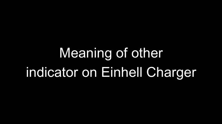 Meaning of other charger indicators