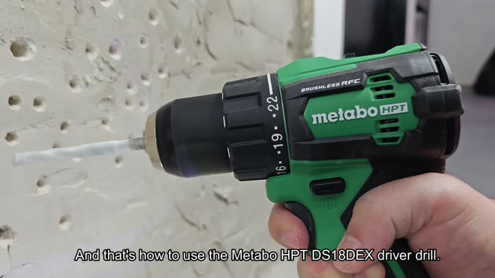 Metabo HPT DS18DEX driver drill demonstration Metabo HPT DS18DEX driver drill demonstration