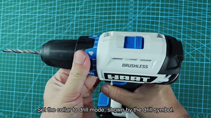 Set collar to drill mode symbol Set collar to drill mode symbol