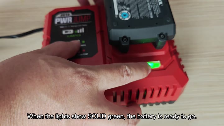 Solid green lights mean ready Solid green lights mean ready