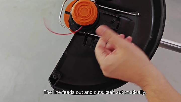 String trimmer head feeding line automatically String trimmer head feeding line automatically