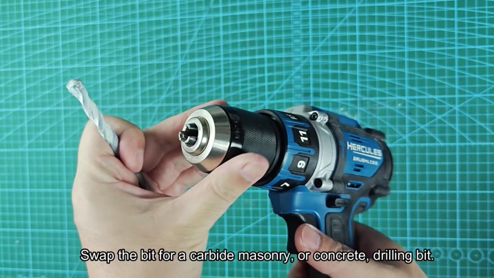 Swapping in carbide masonry drill bit Swapping in carbide masonry drill bit